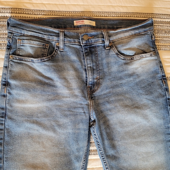 Levi's Signature Men's Slim Straight Jeans Size 33 - Picture 4 of 16